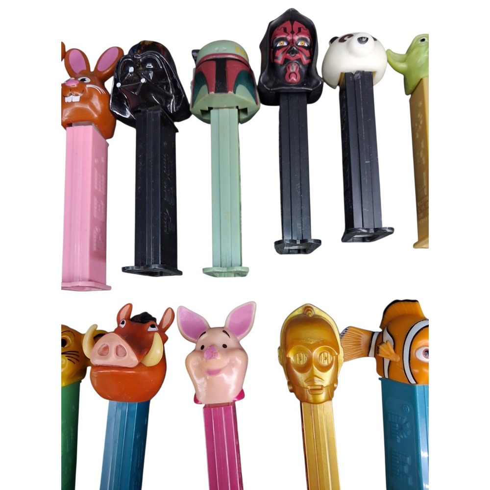 Large 50+ PEZ Dispenser Lot Disney Star Wars Lion King Nemo Marvel Vintage Mix - Picture 14 of 16